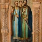Святые мученики Антоний, Евстафий и Иоанн Виленские икона иконостаса